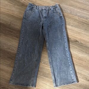 Women's Blue Wide Leg Jeans